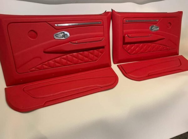 Custom C10 dash with integrated audio provisions and custom door panels. - Image 4